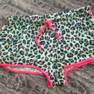 Colorful animal print shorts